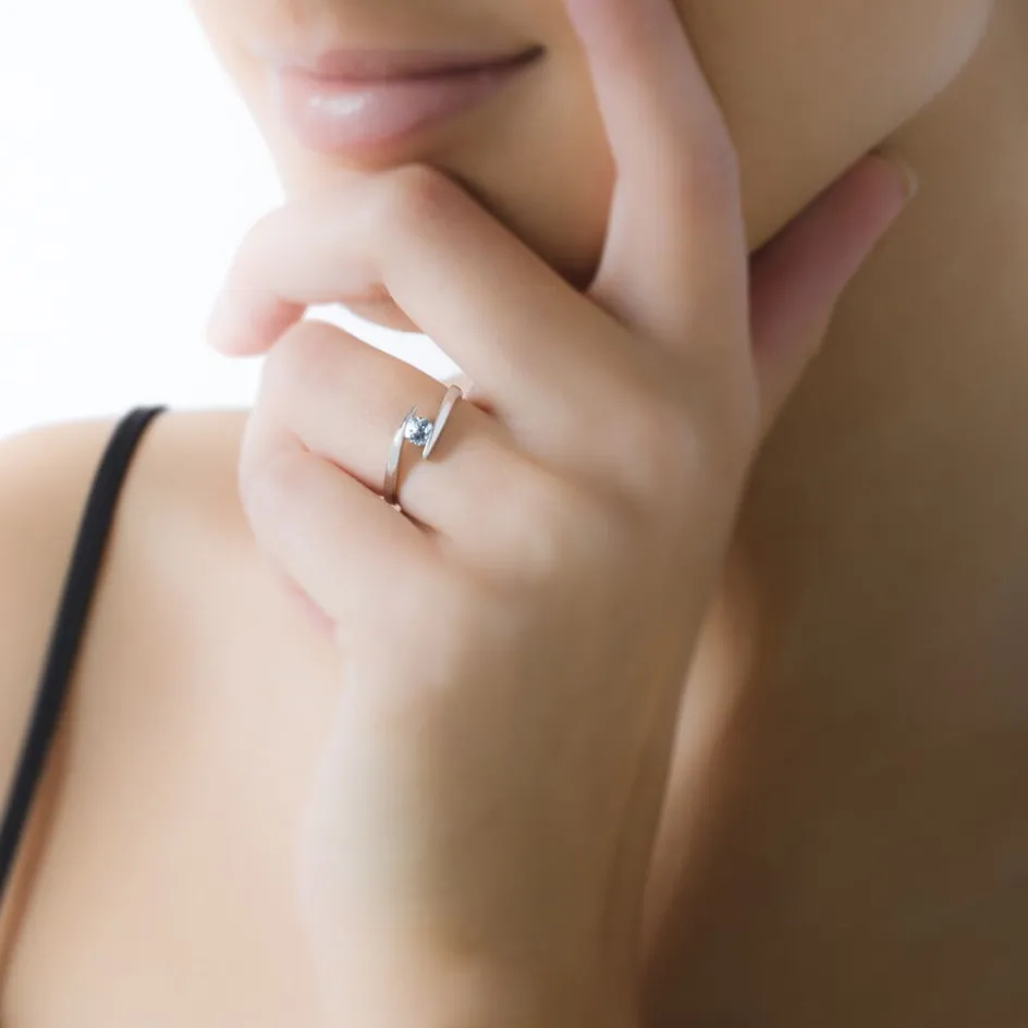 Outlet Histoire d'Or Bague Tiphaine Or Blanc Péridot