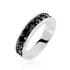 Clearance Histoire d'Or Bague Tour Complet Mondy Argent Oxydes De Zirconium