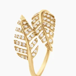 Clearance Histoire d'Or Bague Tourkia Or Jaune Oxyde De Zirconium