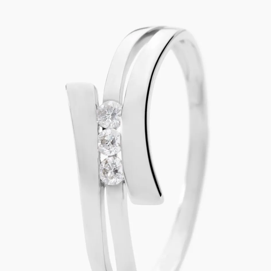 Sale Histoire d'Or Bague Triptyque Or Blanc Diamant
