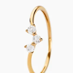 Sale Histoire d'Or Bague Tryphena Or Jaune Diamant Synthétique