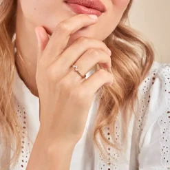 Sale Histoire d'Or Bague Tryphena Or Jaune Diamant Synthétique