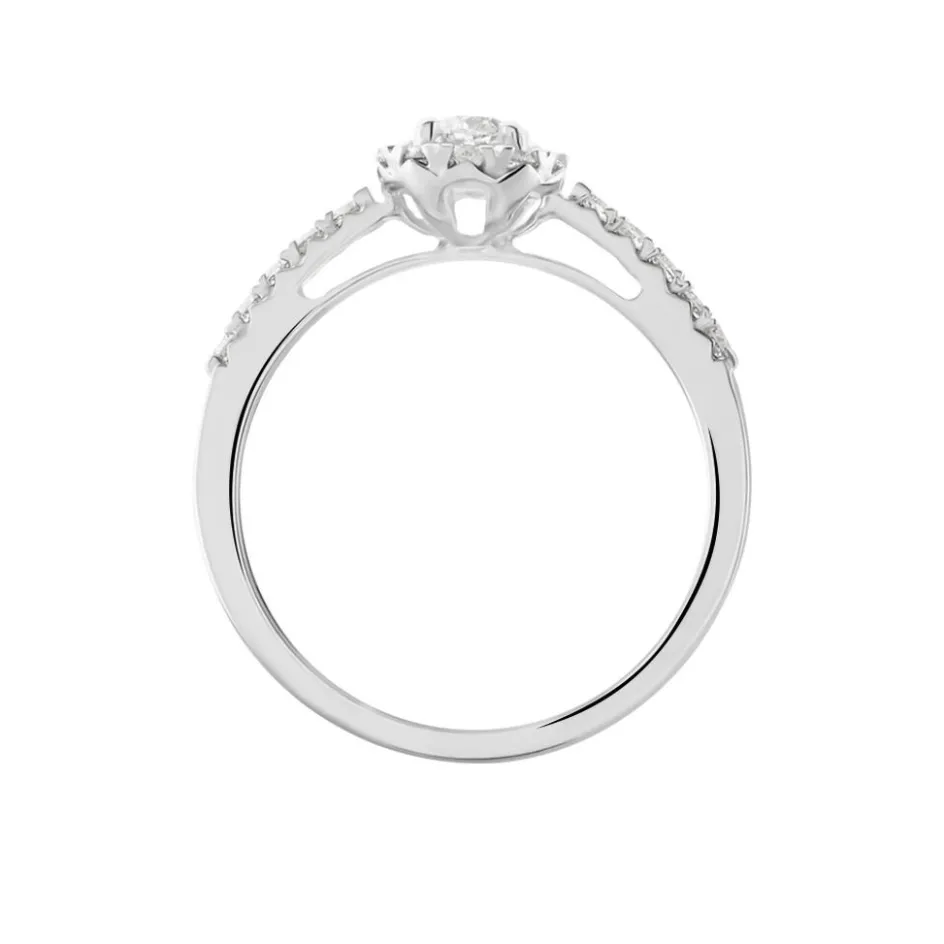 Sale Histoire d'Or Bague Urbane Platine Blanc Diamant