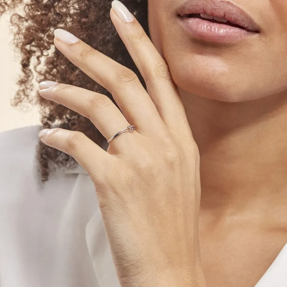 Histoire d'Or Bague Veroucha Or Blanc Amethyste* Bagues|Bagues Avec Pierre