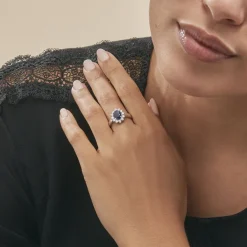 Online Histoire d'Or Bague Vladimir Or Jaune Saphir or blanc saphir