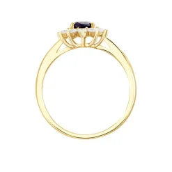 New Histoire d'Or Bague Vladimir or jaune saphir