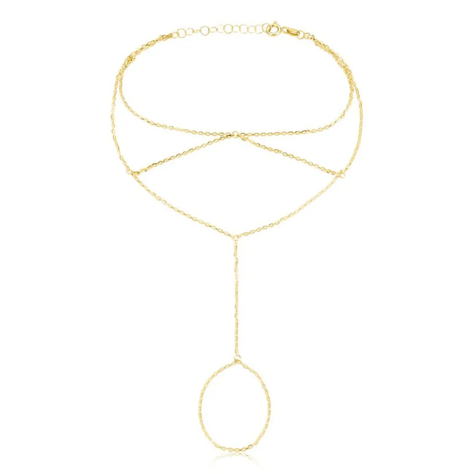 Online Histoire d'Or Bijou De Main Irina argent jaune