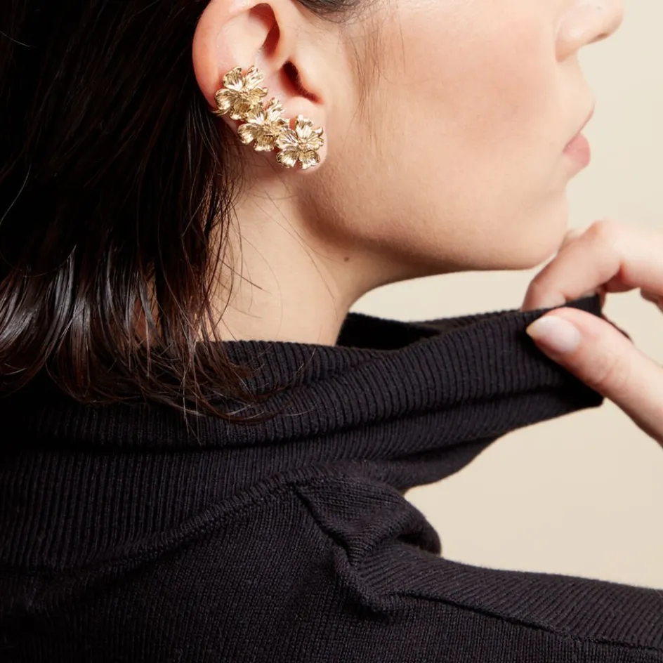 Online Histoire d'Or Bijou D'oreille Unitaire Dyonis Acier Jaune