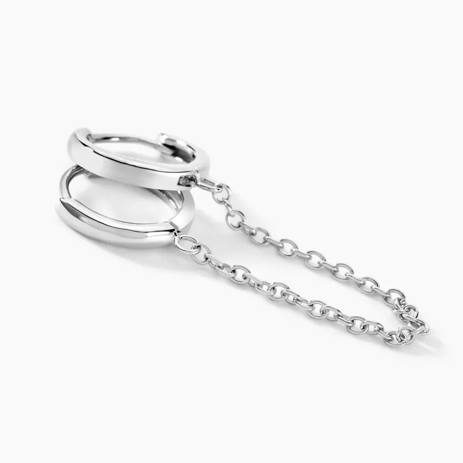 Sale Histoire d'Or Bijou D'oreille Unitaire Stephie Argent Blanc