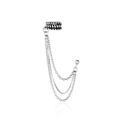 Hot Histoire d'Or Bijou D'oreille Unitaire Waltraud Argent Blanc