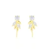 Hot Histoire d'Or Bijoux D'oreilles Alexine Or Jaune Oxyde De Zirconium
