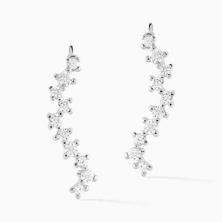 Best Histoire d'Or Bijoux D'oreilles Brandi Argent Rhodié Oxyde De Zirconium