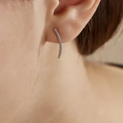 Best Histoire d'Or Bijoux D'oreilles Eleana Or Blanc Oxyde De Zirconium