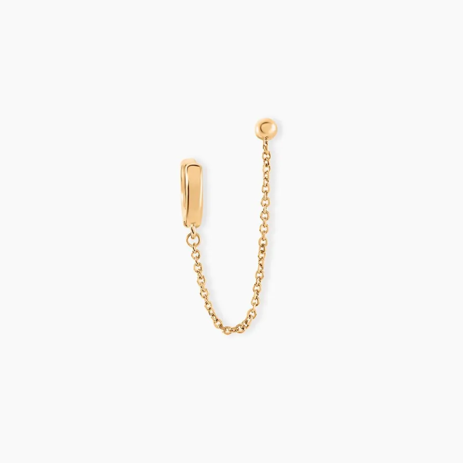 Hot Histoire d'Or Bijoux D'oreilles Lewis Plaqué Or