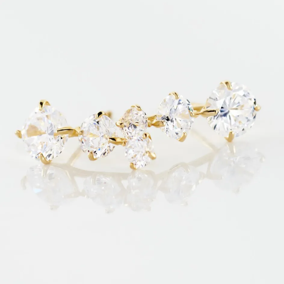 Clearance Histoire d'Or Bijoux D'oreilles Raffaele Or Jaune Oxyde De Zirconium