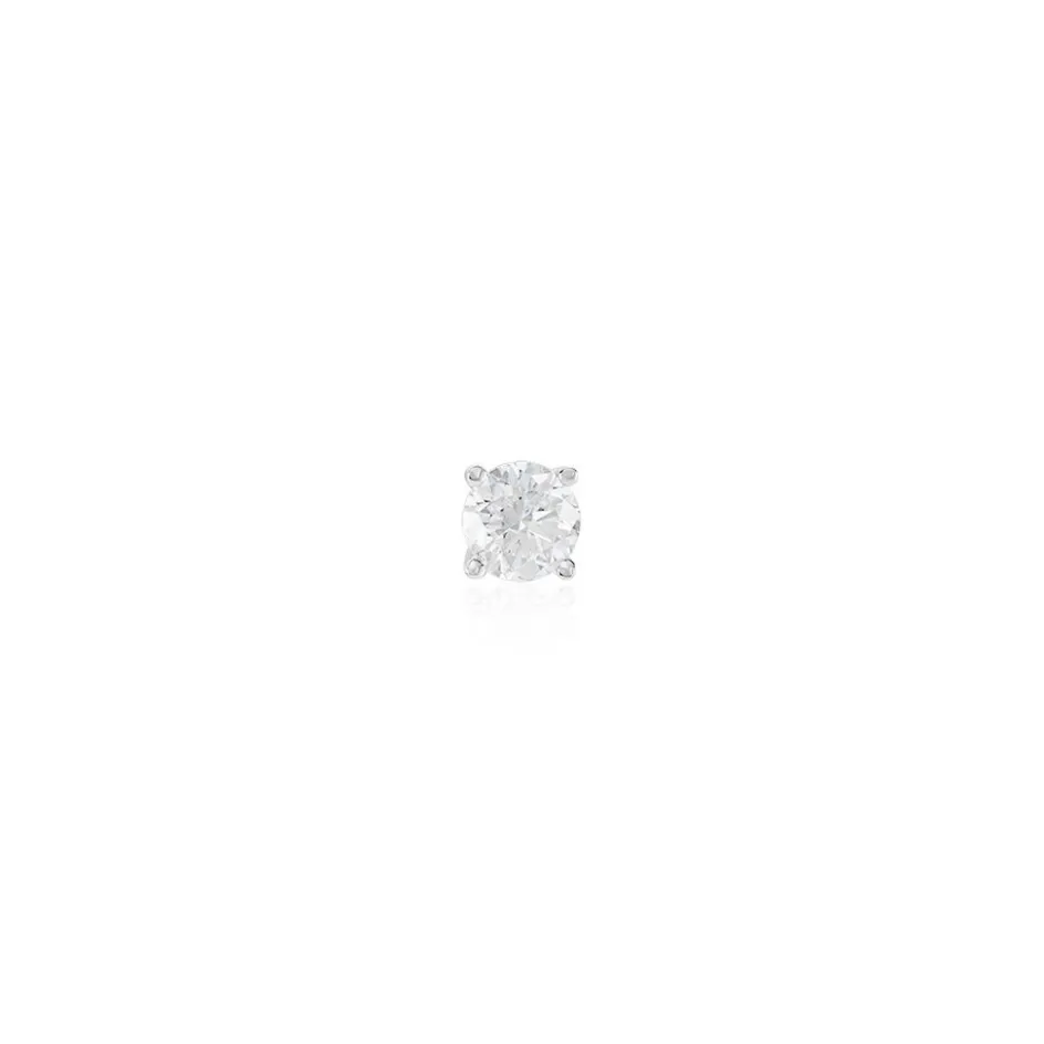 Sale Histoire d'Or Boucle D'oreille Puce Unitaire Victoria or blanc diamant