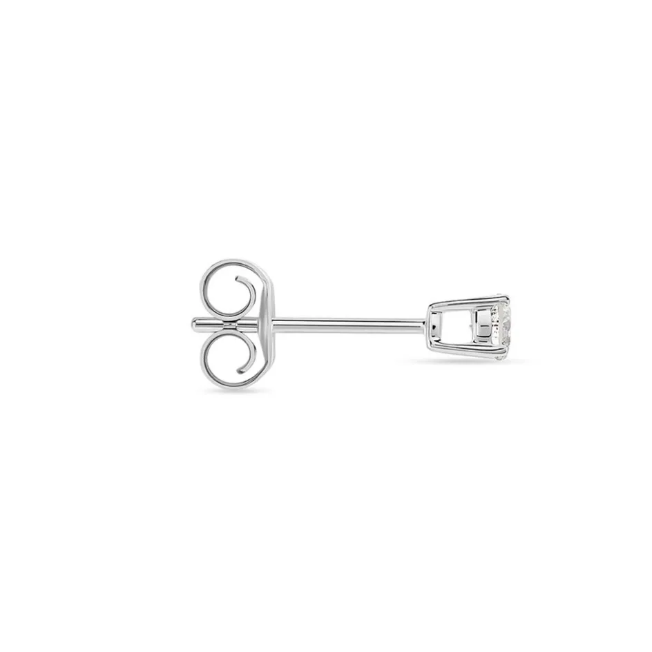 Sale Histoire d'Or Boucle D'oreille Puce Unitaire Victoria or blanc diamant