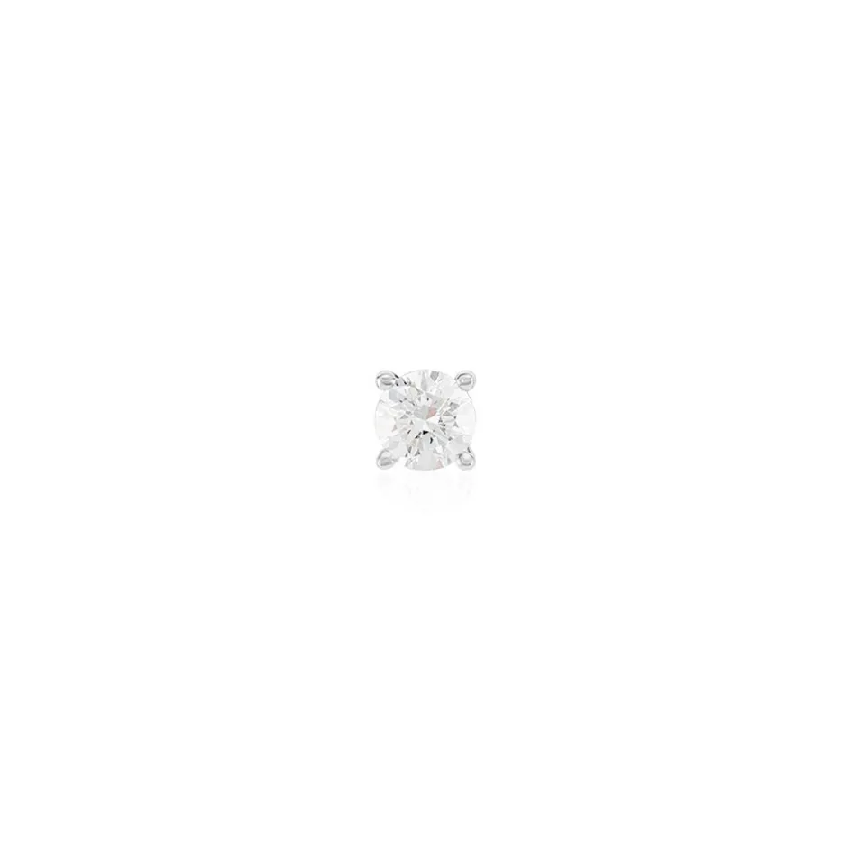Clearance Histoire d'Or Boucle D'oreille Puce Unitaire Victoria or blanc diamant