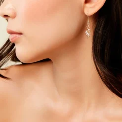 Outlet Histoire d'Or Boucles D'Oreilles Pendantes Suresh Or Jaune Oxyde De Zirconium