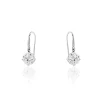 New Histoire d'Or Boucles D'oreilles Pendantes Or Blanc Aedhan Oxydes