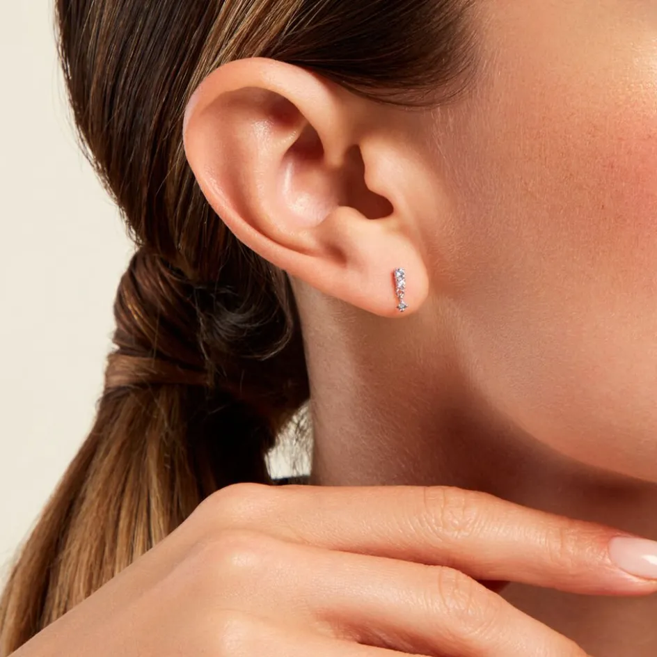 Histoire d'Or Boucles D'oreilles Pendantes Elorine Argent Blanc Oxyde De Zirconium* Boucles D'Oreilles|Boucles D'Oreilles Fantaisie