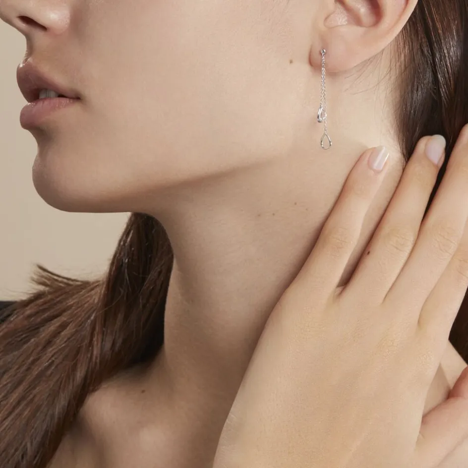 New Histoire d'Or Boucles D'oreilles Pendantes Emerika De Zirconium or blanc oxyde