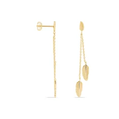Outlet Histoire d'Or Boucles D'oreilles Pendantes Plaqué Or Jaune Libby