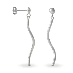 Outlet Histoire d'Or Boucles D'oreilles Pendantes Yaell Argent Blanc