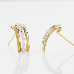 Best Histoire d'Or Boucles D'oreilles Pendantes Allyson Or Jaune Oxyde De Zirconium