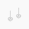Online Histoire d'Or Boucles D'oreilles Pendantes Nalan Argent Blanc Oxyde De Zirconium