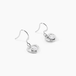 Online Histoire d'Or Boucles D'oreilles Pendantes Nalan Argent Blanc Oxyde De Zirconium