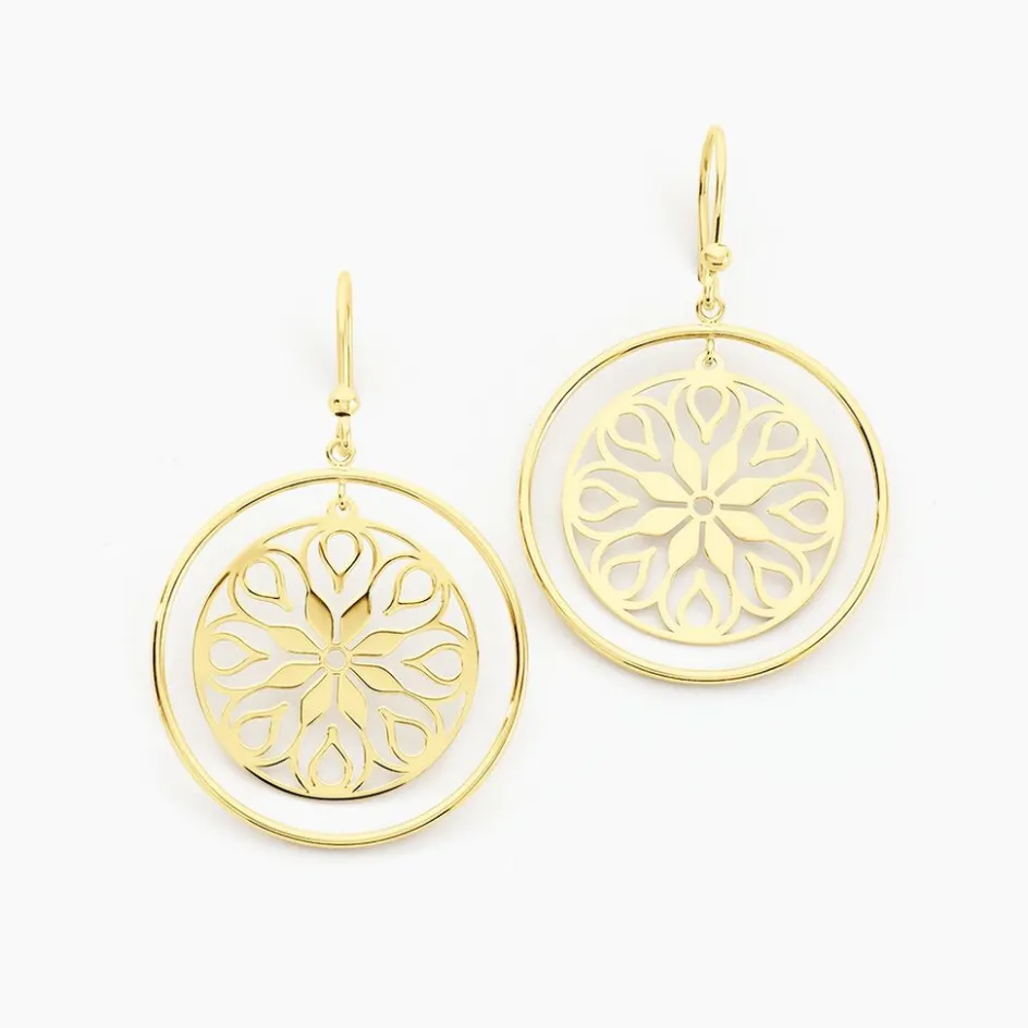 Clearance Histoire d'Or Boucles D'oreilles Pendantes Rosamund Or Jaune