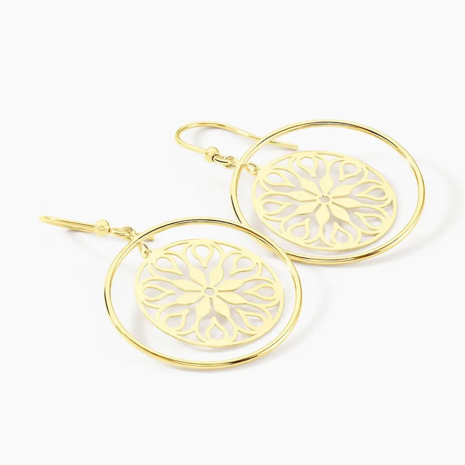 Clearance Histoire d'Or Boucles D'oreilles Pendantes Rosamund Or Jaune