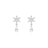 Outlet Histoire d'Or Boucles D'oreilles Pendantes Linas Argent Blanc Oxyde De Zirconium