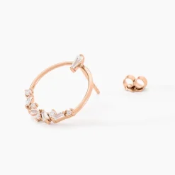 Hot Histoire d'Or Boucles D'oreilles Pendantes Celene Argent Rose Oxyde De Zirconium