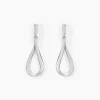 Best Histoire d'Or Boucles D'oreilles Pendantes Sila Argent Blanc