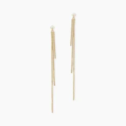 Best Histoire d'Or Boucles D'oreilles Pendantes Carrine Or Jaune Oxyde De Zirconium