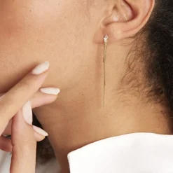 Best Histoire d'Or Boucles D'oreilles Pendantes Carrine Or Jaune Oxyde De Zirconium