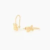 Hot Histoire d'Or Boucles D'oreilles Pendantes Baptista Ours Or Jaune