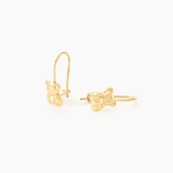 Hot Histoire d'Or Boucles D'oreilles Pendantes Baptista Ours Or Jaune