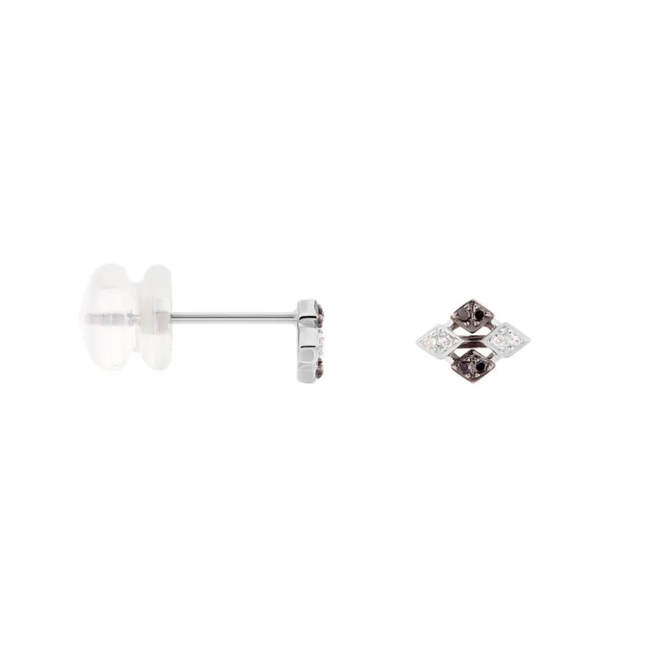 Online Histoire d'Or Boucles D'oreilles Pendantes Enid Or Blanc Diamant