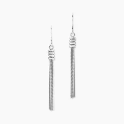 Sale Histoire d'Or Boucles D'oreilles Pendantes Amaryllis Argent Blanc