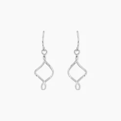 Sale Histoire d'Or Boucles D'oreilles Pendantes Louison Argent Blanc