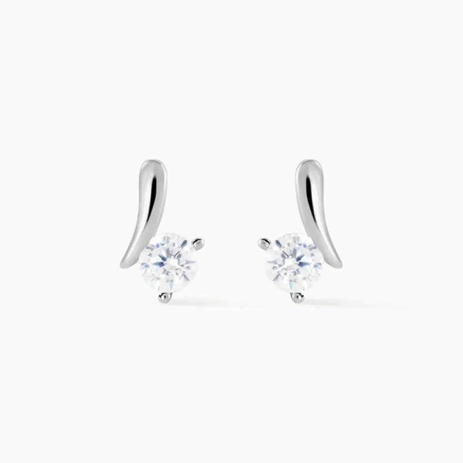 Clearance Histoire d'Or Boucles D'oreilles Pendantes April Argent Blanc Oxyde De Zirconium