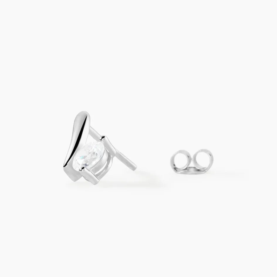 Clearance Histoire d'Or Boucles D'oreilles Pendantes April Argent Blanc Oxyde De Zirconium