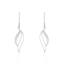 Sale Histoire d'Or Boucles D'oreilles Pendantes Argent Blanc Prudent