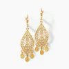 Hot Histoire d'Or Boucles D'oreilles Pendantes Makari Or Jaune
