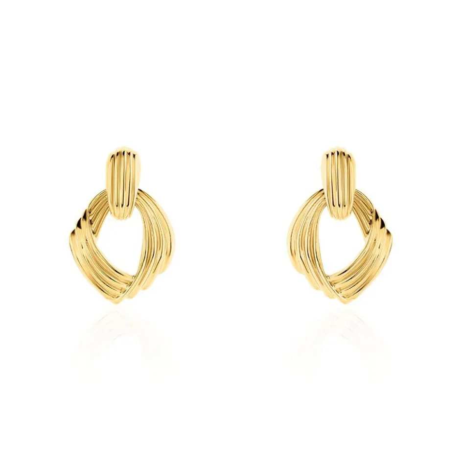 Clearance Histoire d'Or Boucles D'oreilles Pendantes Estefany Acier Inoxydable Doré