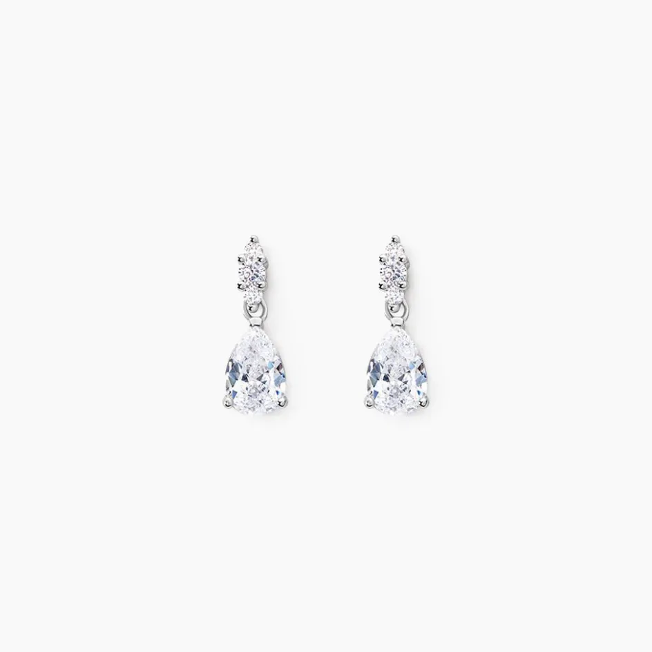 Clearance Histoire d'Or Boucles D'oreilles Pendantes Marie-helena Argent Oxyde De Zirconium