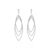 Outlet Histoire d'Or Boucles D'oreilles Pendantes Shiny Argent Blanc